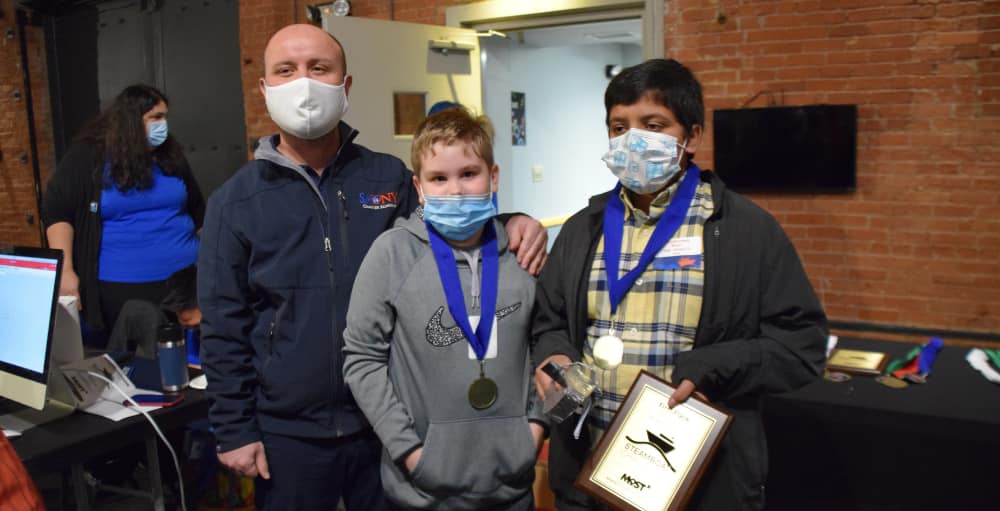 Utica Academy of Science Junior Senior High School 7th and 8th grade students competed and took home the gold in the annual CNY Steamboat Competition held at the MOST.