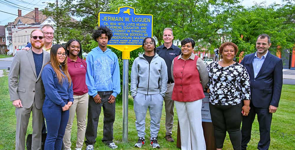 SAS Seniors Unveil Historical Marker Honoring Abolitionist Rev. Jermain Wesley Loguen