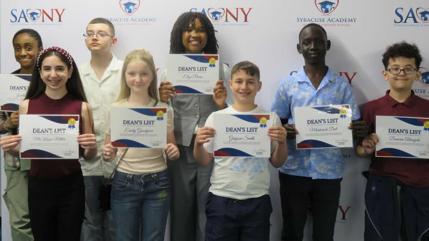 Syracuse Academy of Science Middle School Honors Top Academic Achievers at Dean’s List Dinner